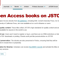 Ebook free di filosofia (e non solo) nella banca dati JSTOR